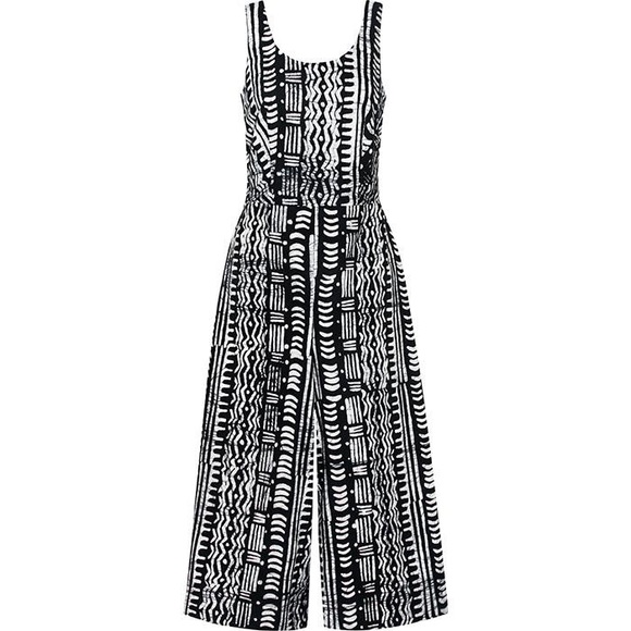 GLOBAL MAMAS Handmade Fair Trade Pathways Batik Cotton Jumpsuit (Black, S) - Picture 2 of 7